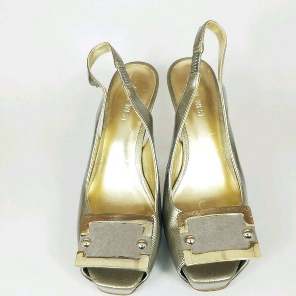NINE‎ WEST FLAMBEAU PLATFORM HEELS 5.5 M - Picture 3 of 10